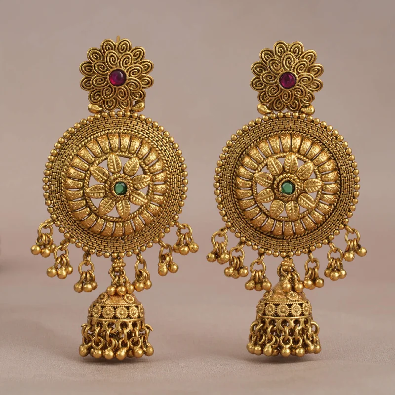 Amazing Gold plated long jhumka earring