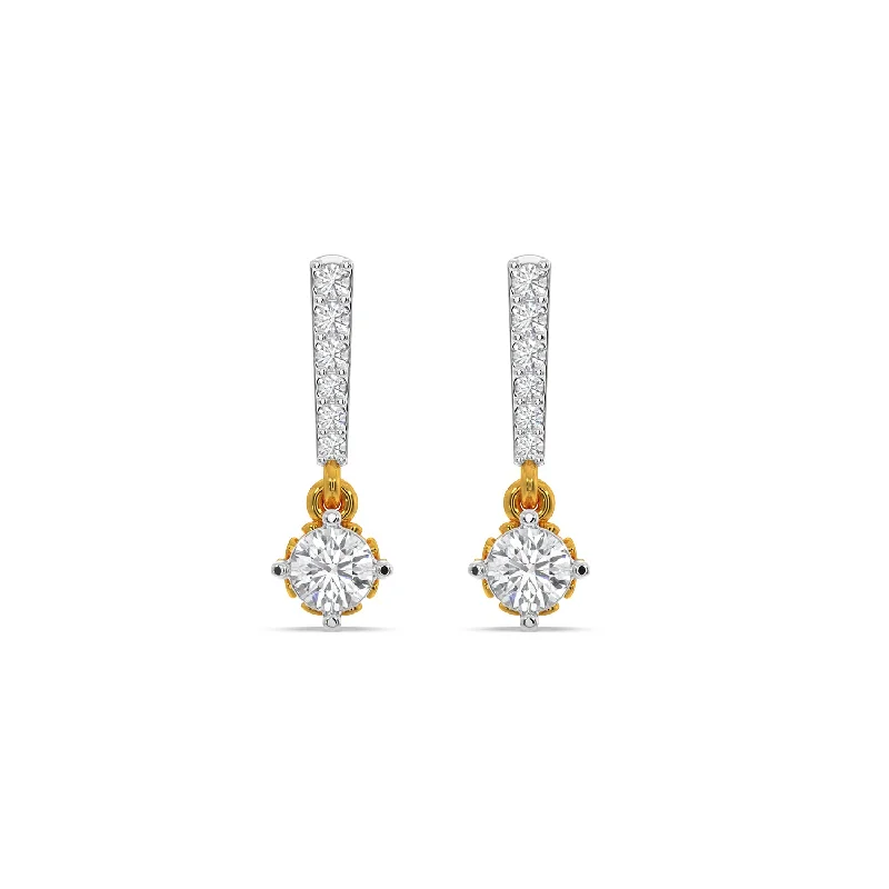 Sadie Drop Solitaire Earring