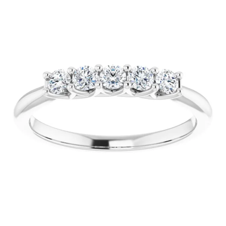 Platinum 1/3 CTW Natural Diamond Anniversary Band