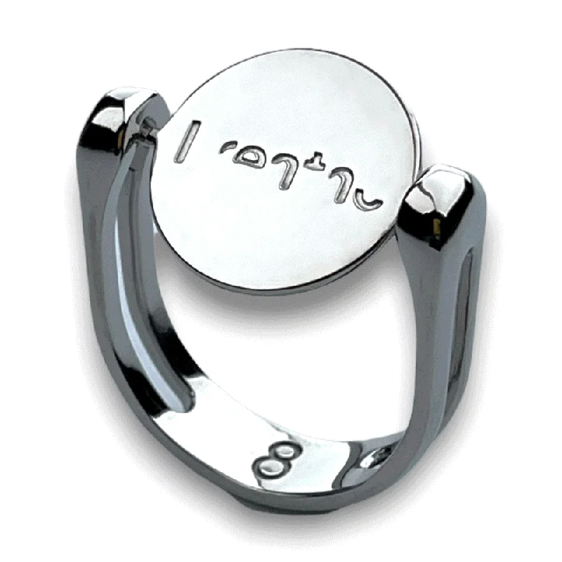 "Breathe" Hidden Word Click n Spin Fidget Ring for Anxiety