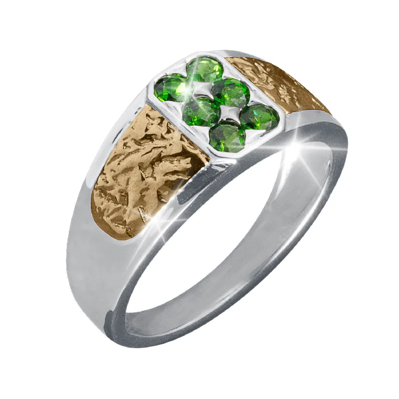 Distinction Chrome Diopside Men's Ring