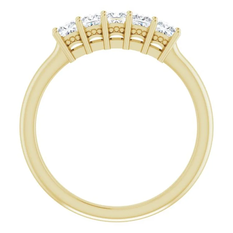 14K Yellow 1/2 CTW Natural Diamond Anniversary Band