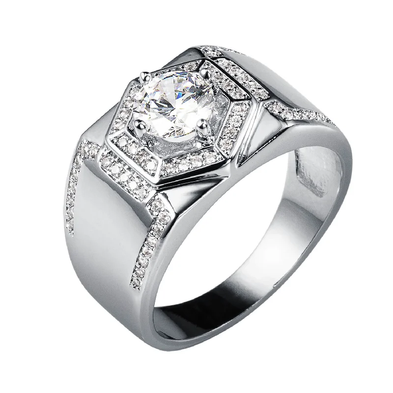 Refined Legacy Rhodium Ring