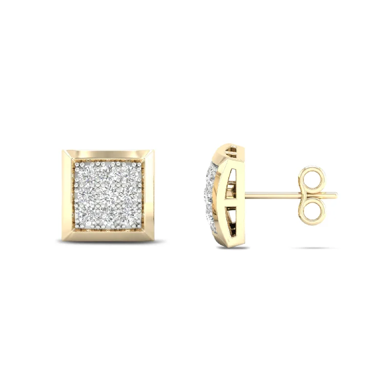 10K  0.05CT Diamond Earring