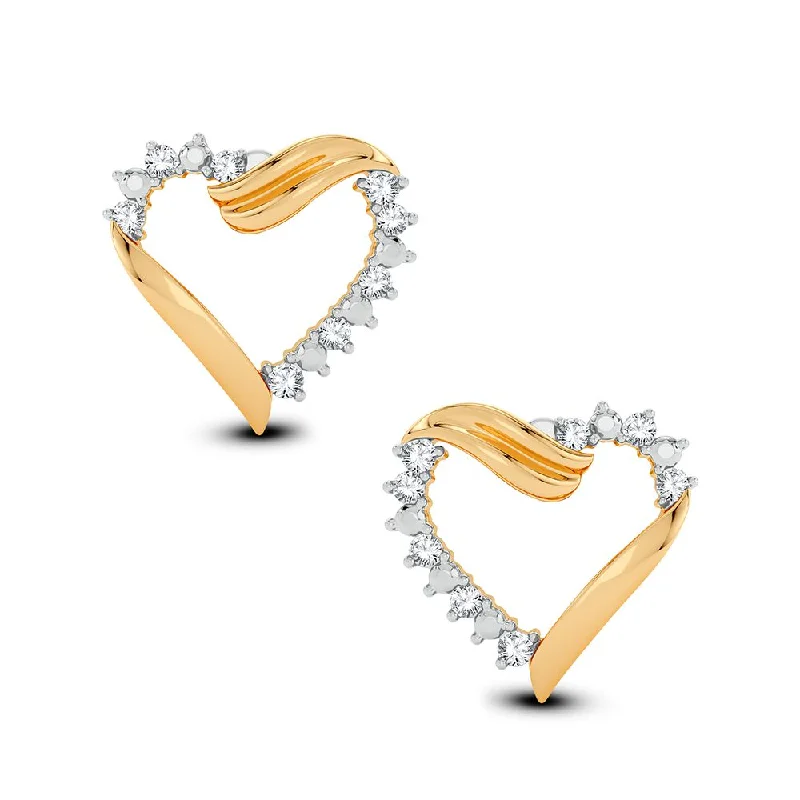 10K 0.09CT Diamond Earring