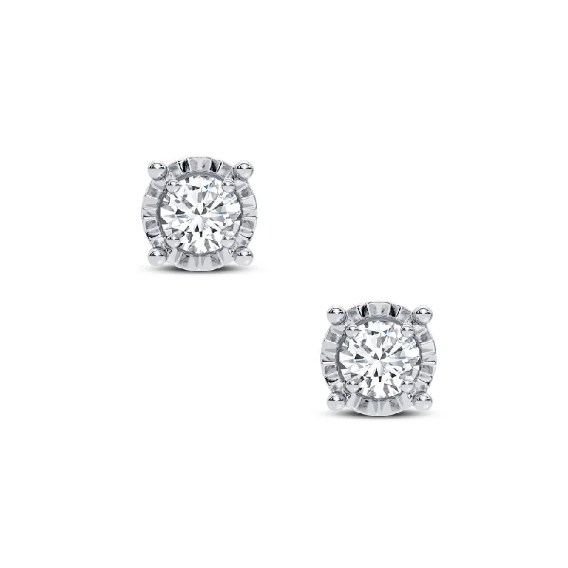 10K 0.10ct Diamond Earring