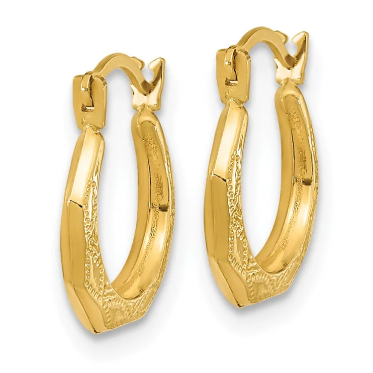 14k Madi K Hinged Earrings