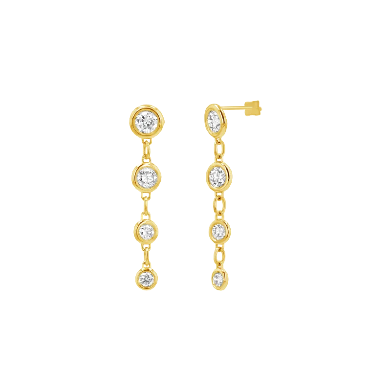 Classic Diamond Drop Earrings