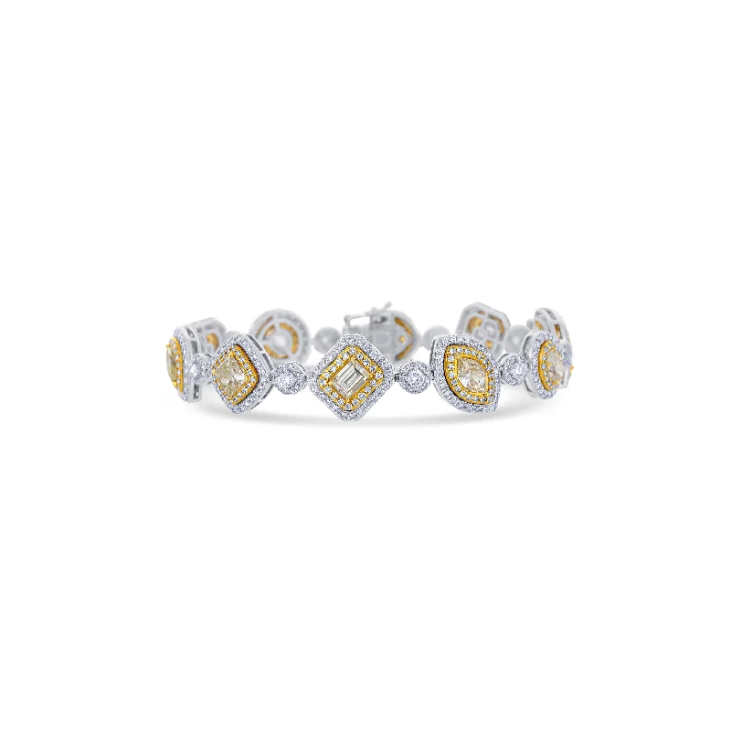 18K Two-Tone Diamond Bracelet