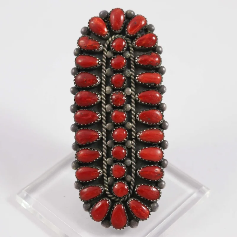 1960s Coral Cluster Ring