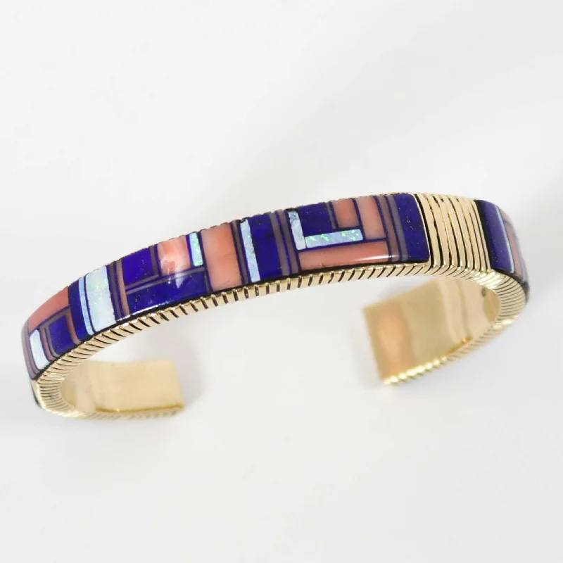 1980s Gold Inlay Cuff