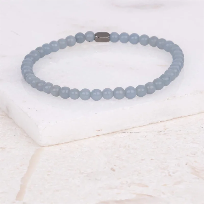 Blue Angelite - Accent Bracelet