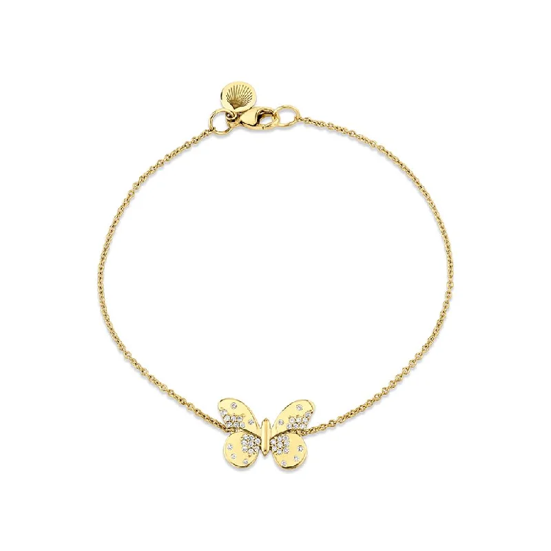 Diamond Butterfly Bracelet