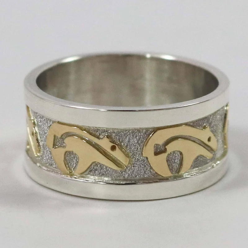 Gold on Silver Ring