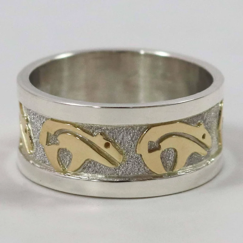 Gold on Silver Ring