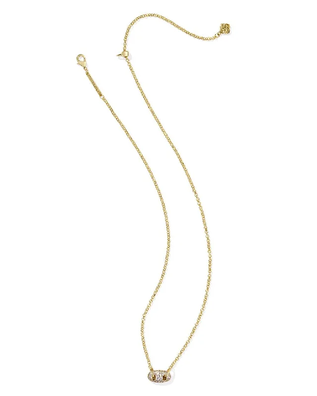 Kendra Scott Bailey Pave Short Pendant Necklace