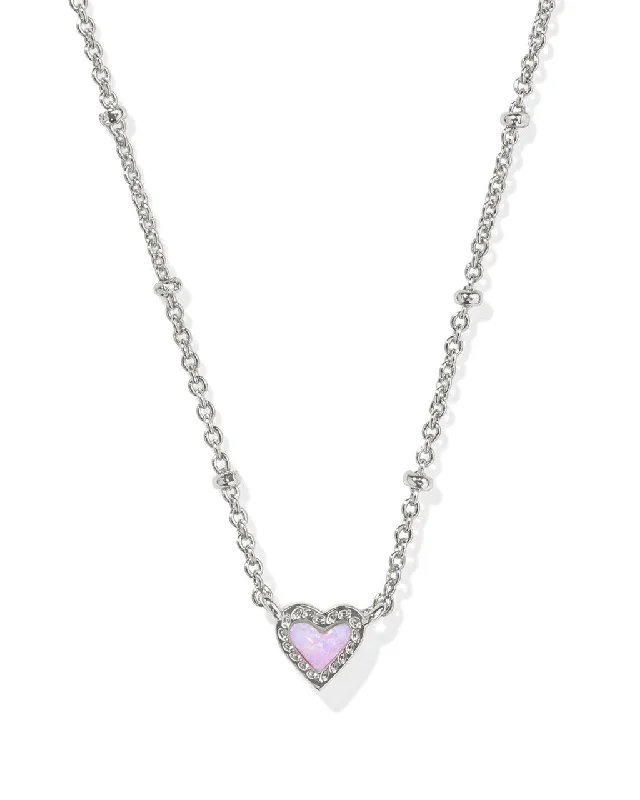 Kendra Scott Mini Ari Heart Satellite Short Pendant Necklace