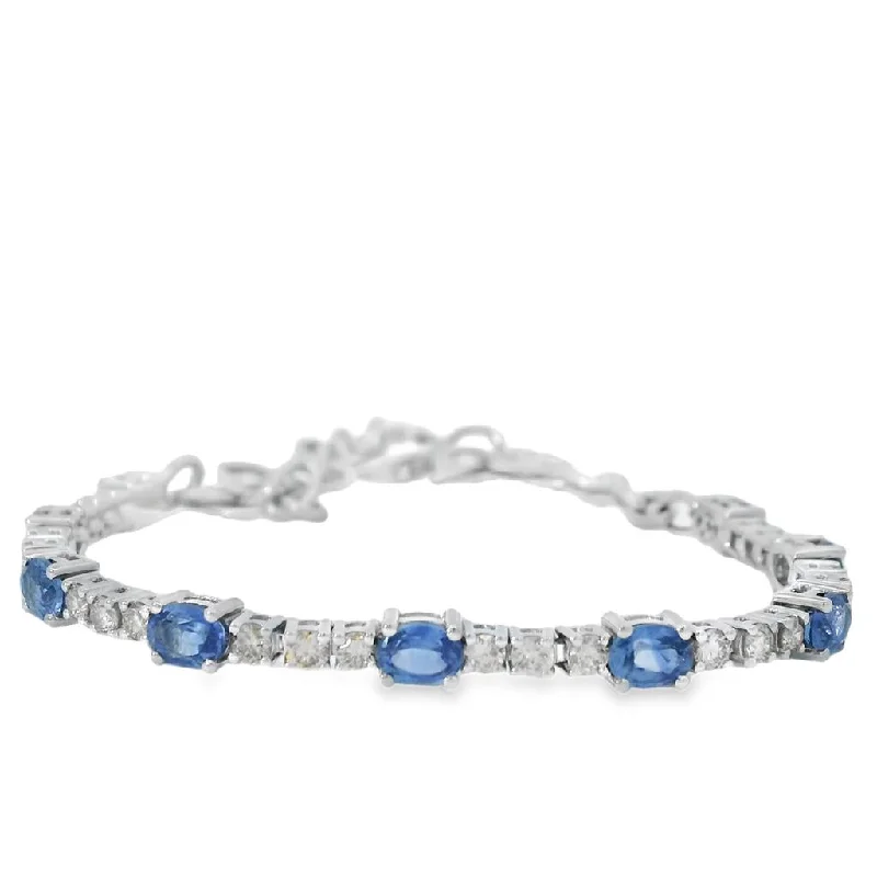 LeVian Diamond & Sapphire Bracelet