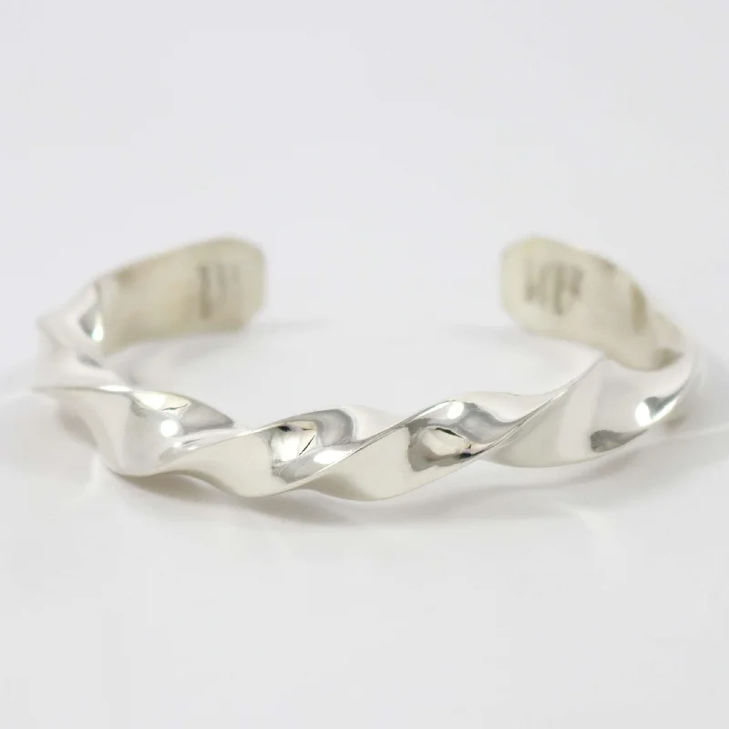 Twisted Silver Cuff