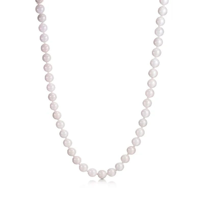 White Jade Rope Necklace