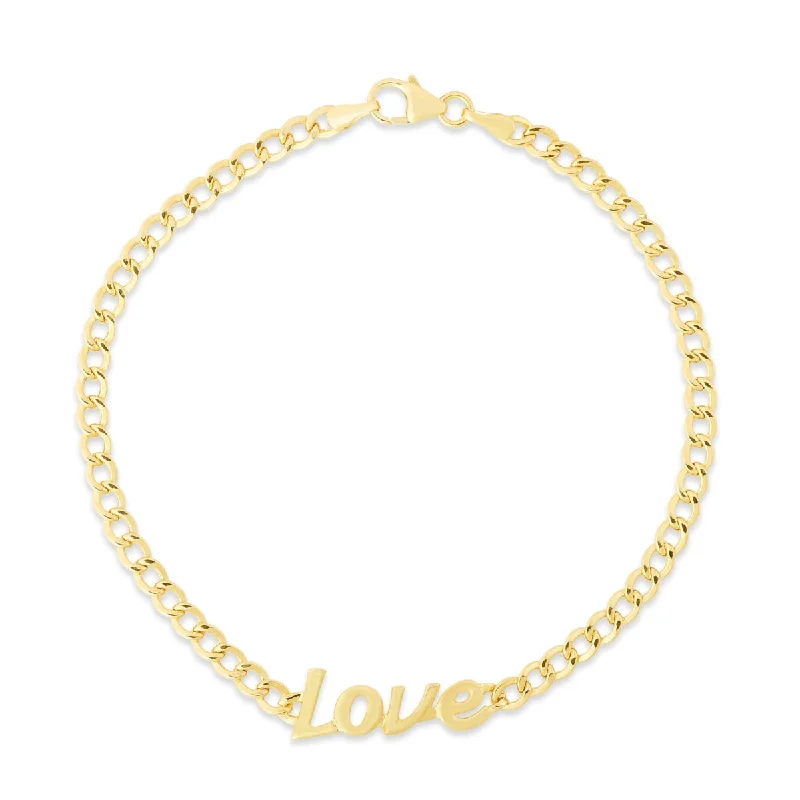 14KT Yellow Gold 7-inch Love Bracelet