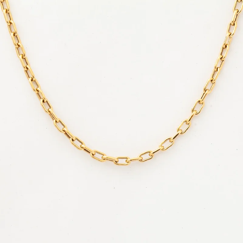 4 mm Italian Chain Link Necklace