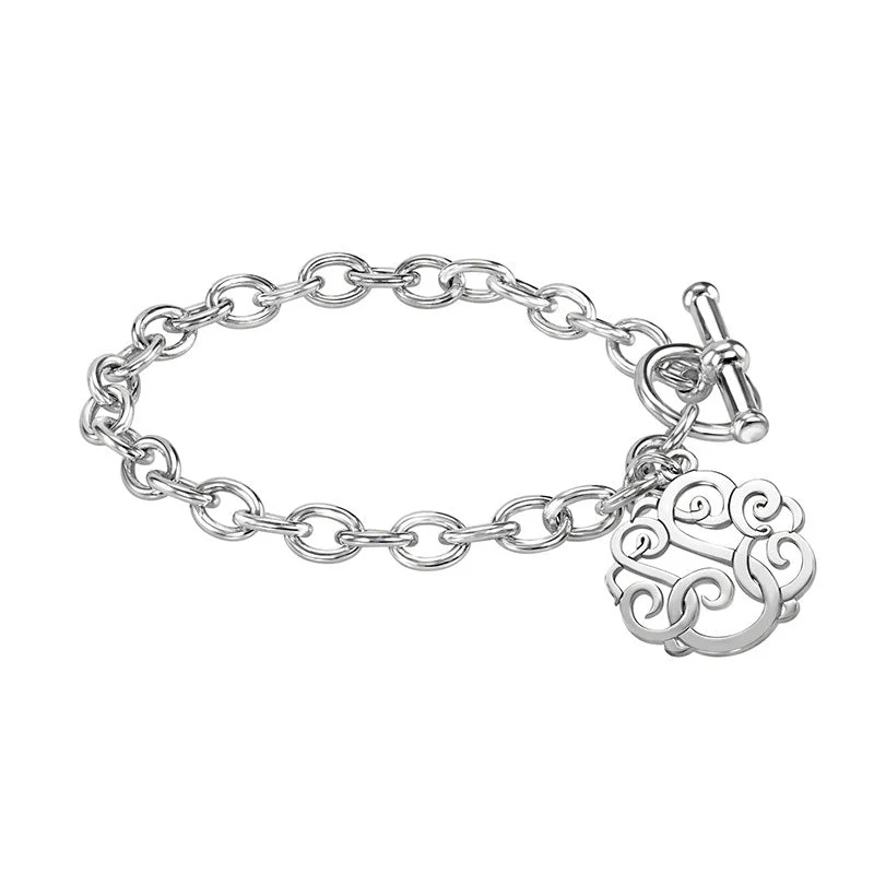 Fink's 20mm Classic Monogram Toggle Bracelet