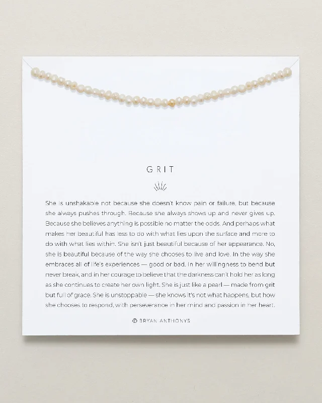 Grit Seed Pearl Necklace