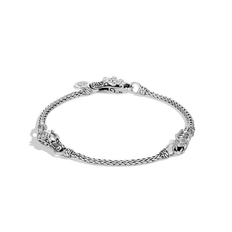 John Hardy Legends Sterling Silver Naga Triple Station Bracelet