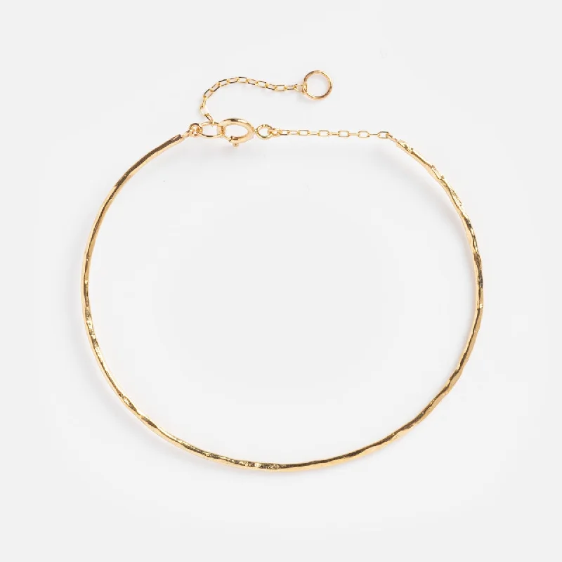 Solid Gold Structured Bracelet