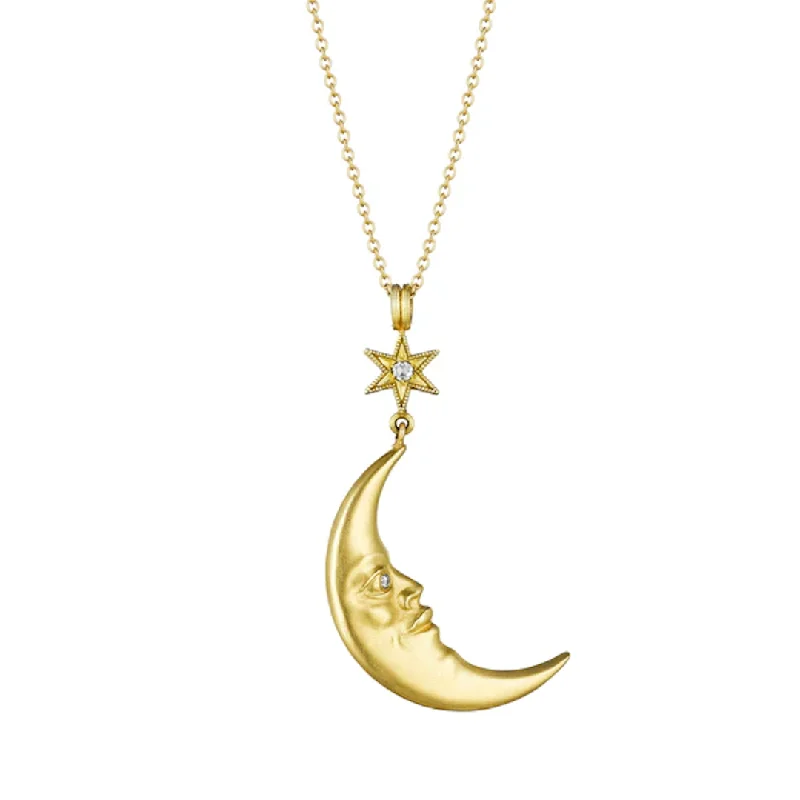 Starstruck Moon Pendant Necklace